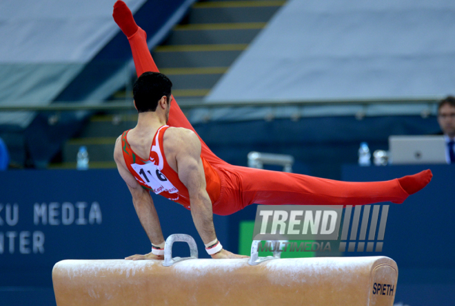 Bakıda idman gimnastikası üzrə Dünya Kubokunda ilk qaliblərin mükafatlandırma mərasimi keçirilib. Azərbaycan, 21 fevral, 2016